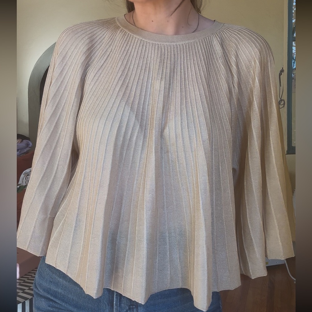 Elizabeth and James – Amil Flounce Crop Top. Small like new